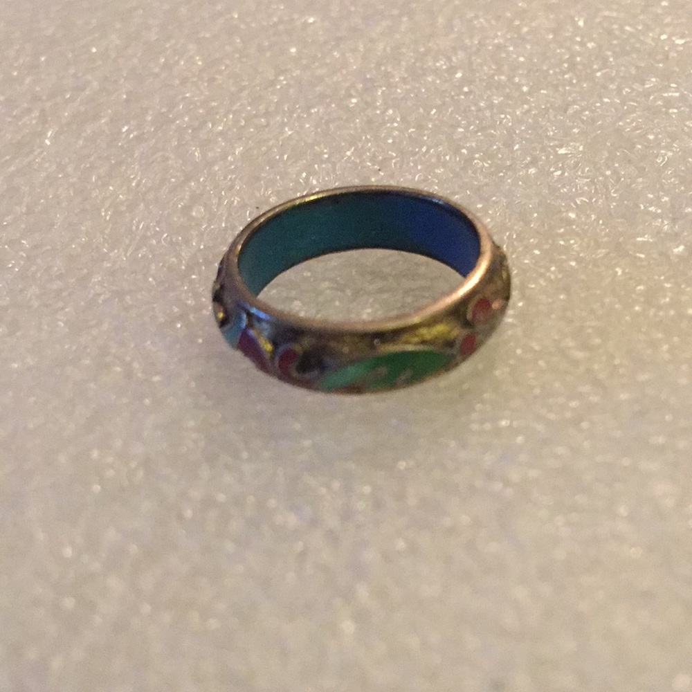 Vintage cloisonné ring